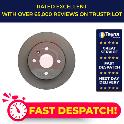 2x Brake Discs Pair Solid fits VAUXHALL ASTRA H 1.3D Rear 2004 on Z13DTH 240mm