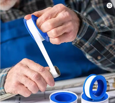 PTFE Teflon Threaded Sealing Tape Adhesive  Water Gas Plumbers Tight Waterproof