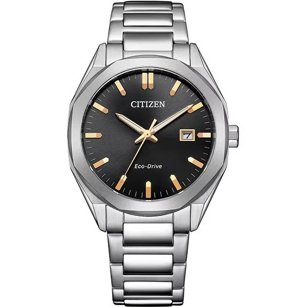 Citizen BM7620 Eco-Drive White Dial Stainless Steel Mens Watch Box