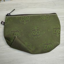 VINTAGE Olive Green DOONEY BOURKE Canvas Denim Pouch Coin Purse Make Up