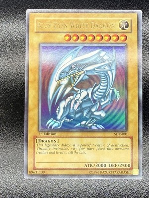 Blauäugiger Weißer Drache SDK-001 1. ED Ultra Rare YuGiOh Asian English Holo 518