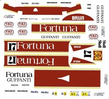  17 Fortuna GUFFANTI Porsche 956 962 1/64th Scale Waterslide Decals