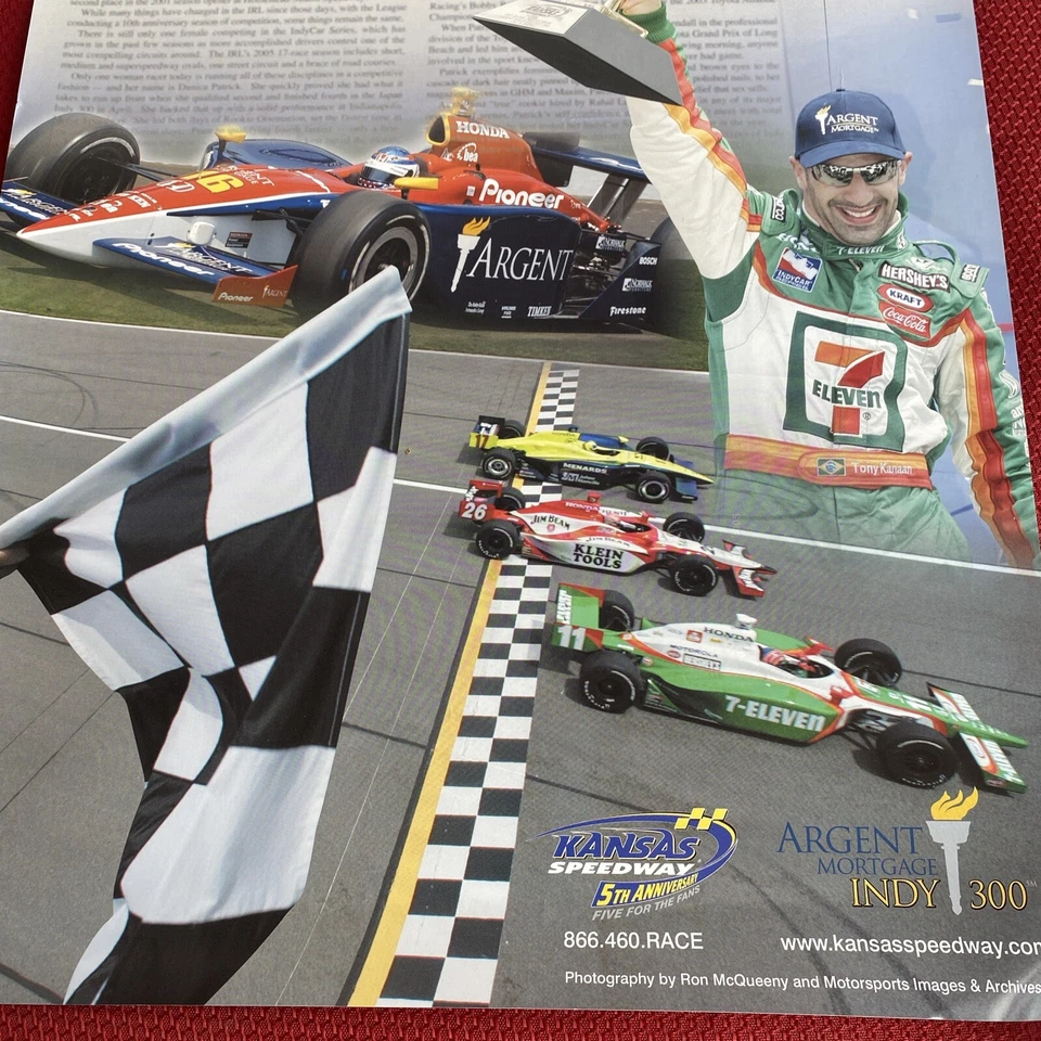 Indy Racing League 2005  Kansas Speedway Poster  - Image 2 of 4