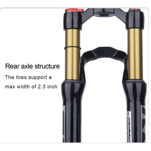 20/24inch MTB Bicycle Fork Barrel Shaft Resilience Front Suspension Air Fork - Picture 23 of 30
