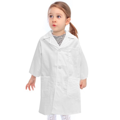 Children's Lab Coat Student Miss Dress up Professional Kids Scientist Costume - Picture 6 of 12