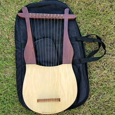 Lyre Harp 10 Strings, Vintage inspired Old World
