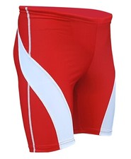 ACCLAIM Slim Fit Tianjin Mens Red Compression Swimming Jammers Lycra Shorts 2026