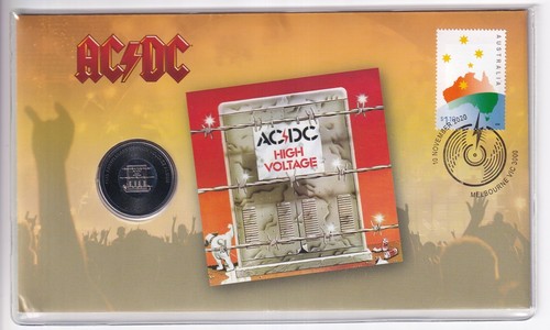 AUSTRALIAN PNC COVER: 2021 20 CENT AC/DC HIGH VOLTAGE COIN MID 1058 | eBay