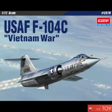 Academy 1/72 USAF F-104C "Vietnam War" Aircraft Plastic Hobby model kit #12576