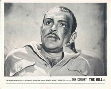 THE HILL SEAN CONNERY CLOSE-UP ORIGINAL LOBBY CARD 1965
