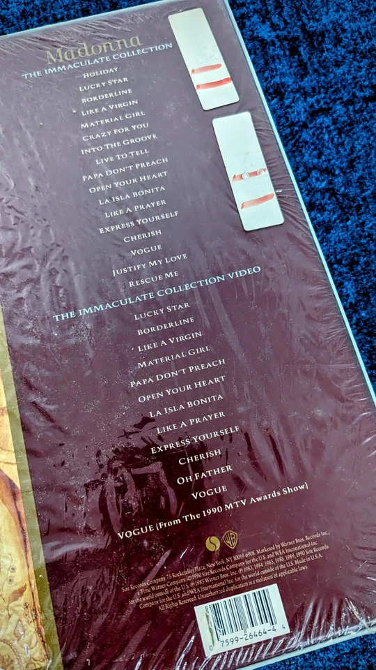 MADONNA SEALED THE ROYAL BOX SET CASSETTE EDT PROMO 1990 Immaculate Collection - Image 4 of 4