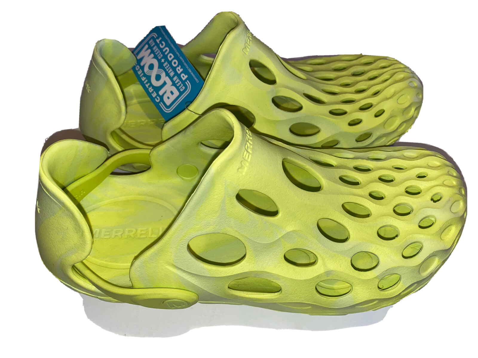 Scarpe pull on Merrell Hydro Moc Hi Viz giallo verde taglia 8