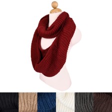 TrendsBlue Premium Winter Knit Warm Infinity Scarf - Different Colors Available