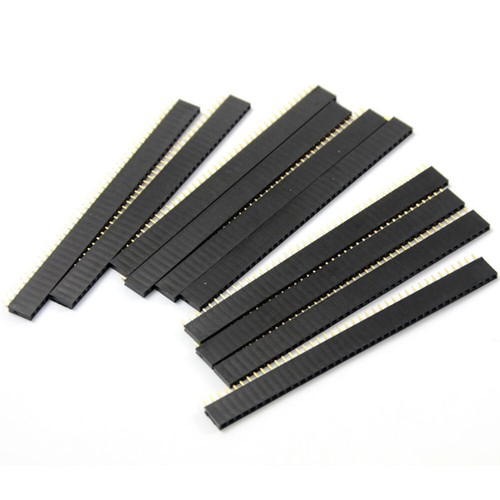 10Pcs 40pin 2.54mm Single Row Straight Female Header Strip PBC Arduino TOP New - Bild 4 von 4