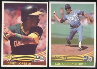 1984 DONRUSS BASEBALL YOU PICK #401 - 600 ** FREE SHIPPING **