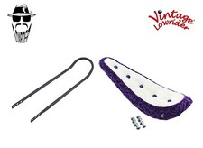 20" ORIGINAL LOWRIDER Velour 5 Button Purple White Banana W/Seat Black Sissy Bar
