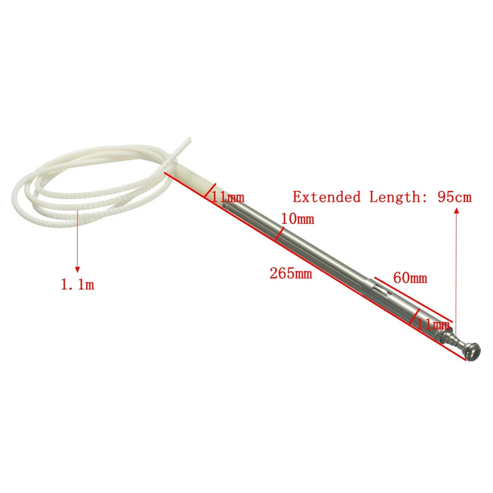 For Mitsubishi Pajero NM 2000-06 Replace Car Power Aerial Antenna Mast + Rope - image 3 of 4