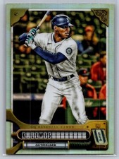 2022 topps gypsy queen baseball kyle lewis chrome refractor #123