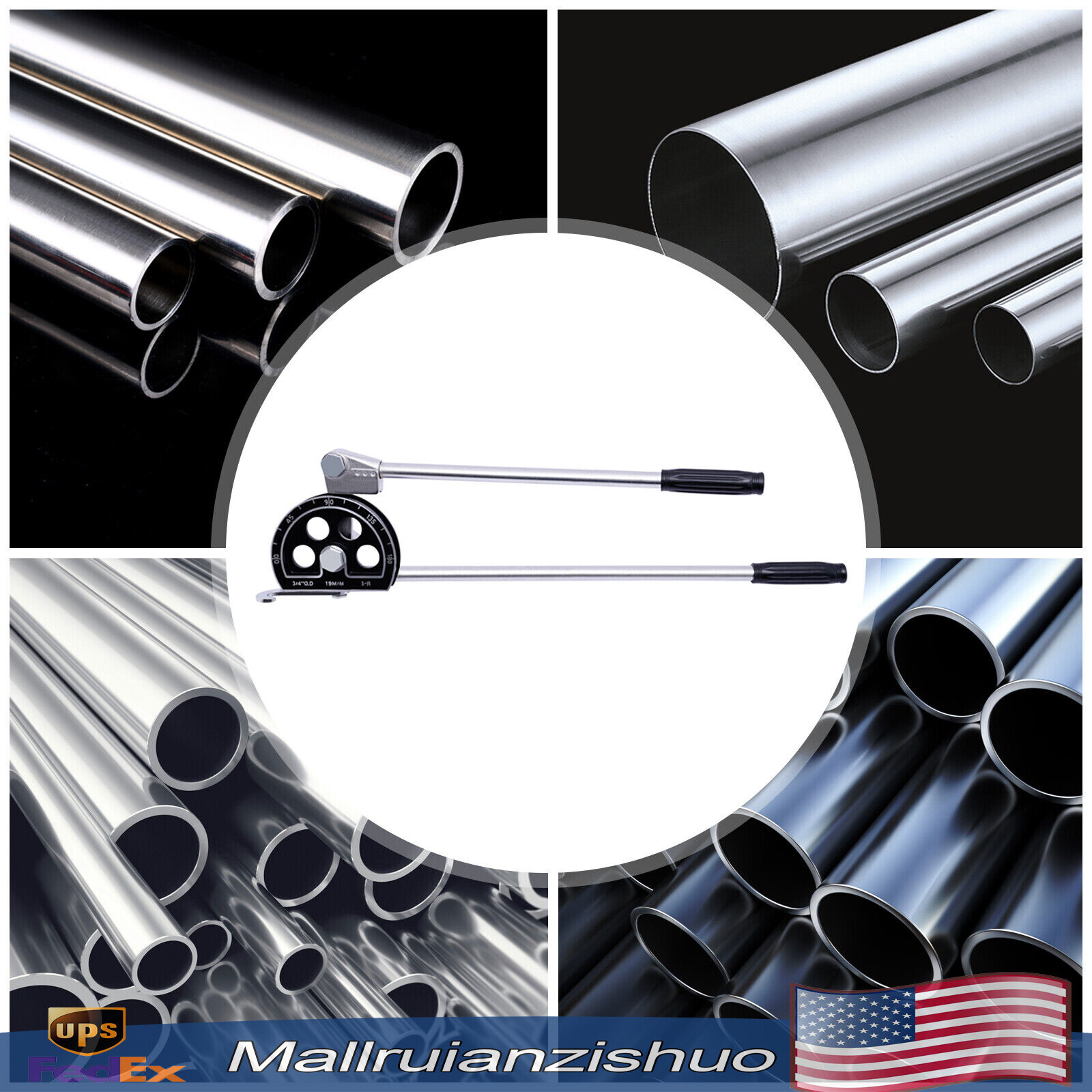 3/4" Manual Pipe Tube Bender HVAC Refrigeration Ratchet Bending Tool 0~180°