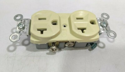 W W Grainger Inc 20A Duplex Steckdose 125VAC 5-20R - Elfenbein 6A671 3er-Pack