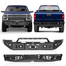Steel Front Bumper Rear Bumpers Combo For Chevrolet Silverado 1500 2014 2015