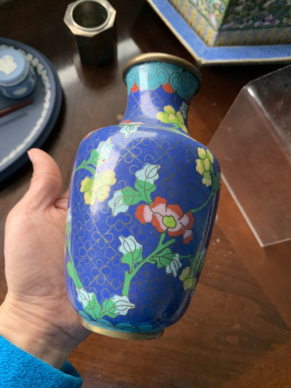 Antique Chinese Cloisonne Vase eBay