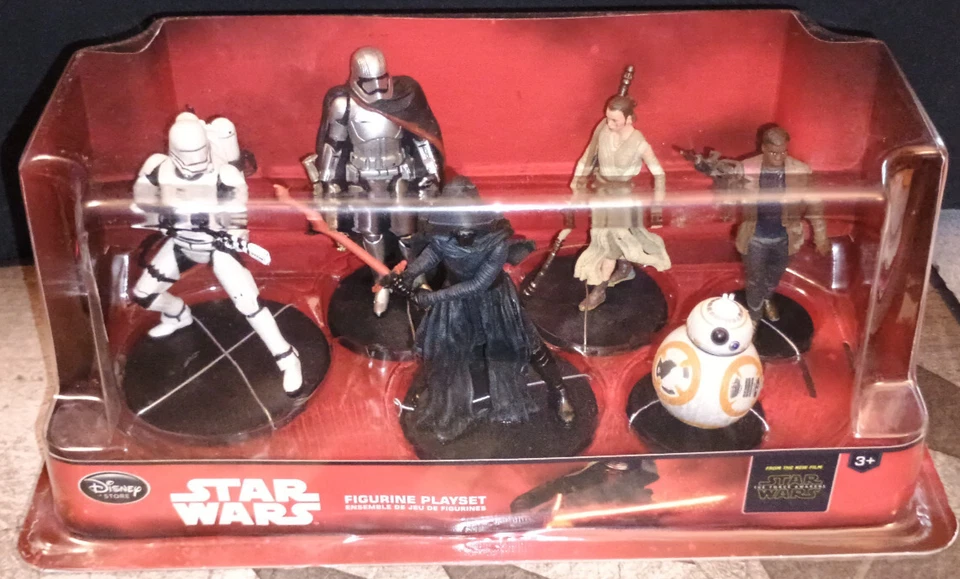 Juego de 6 estatuillas Star Wars Force Awakens - Exclusivo de Disney Store (Nuevo) Foto 3 de 4