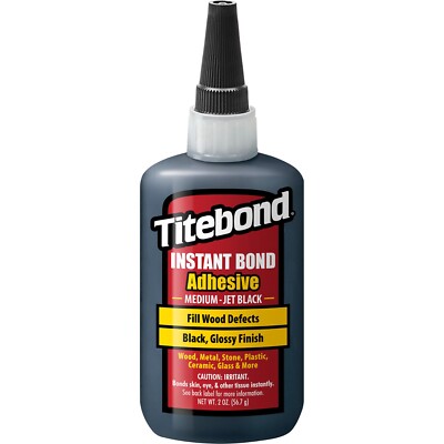 Titebond Instant Bond Sekundenkleber für Holz Medium Jet Black 2oz 56.8g