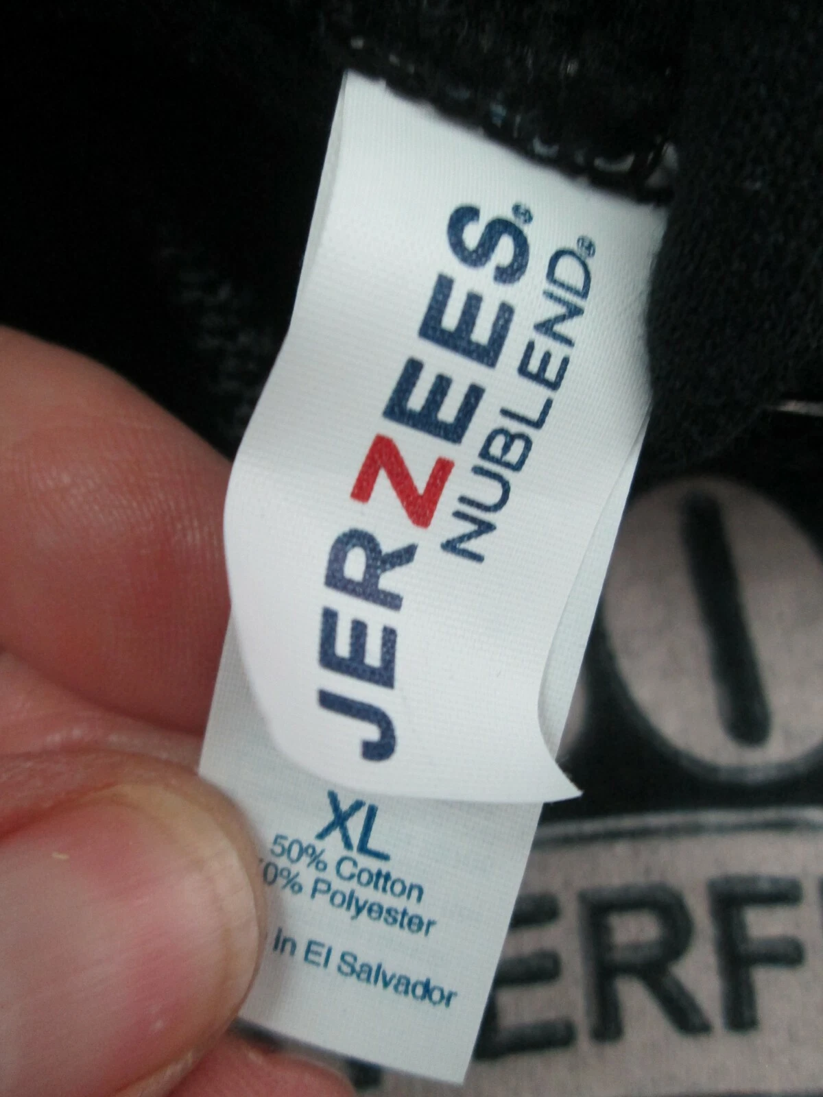 VETEMENTS Felpa con cappuccio XL nera Love you are near to perfect Jerzees NUOVA x