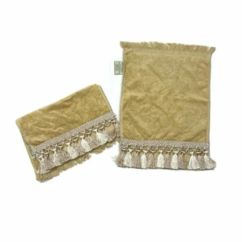 Однотонные банные полотенца и мочалки Waverly с узором