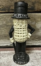 Mr. Peanut Planters Peanuts Cast Iron 7.5  Ta...