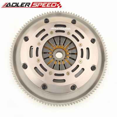 Sprung Clutch Flywheel Kit Twin Disc For 89-91 HONDA CIVIC CRX D15 D16 Standard