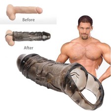 Thick-Penis-Extender-Sleeve-Extension-Male-Girth-Enhancer-Enlarger-Strap-Men-Toy