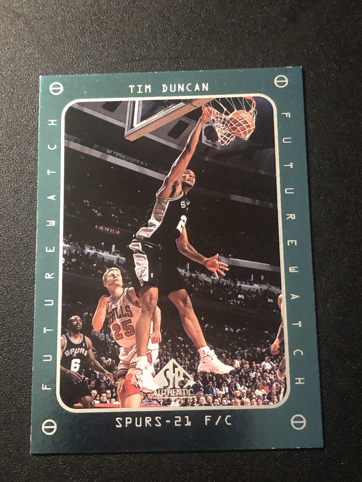 1997-98 SP Authentic Tim Duncan #165 Rookie RC HOF