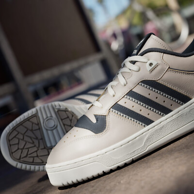 Men's Adidas Originals Blue Spark Rivalry 86 Low Leather Sneakers