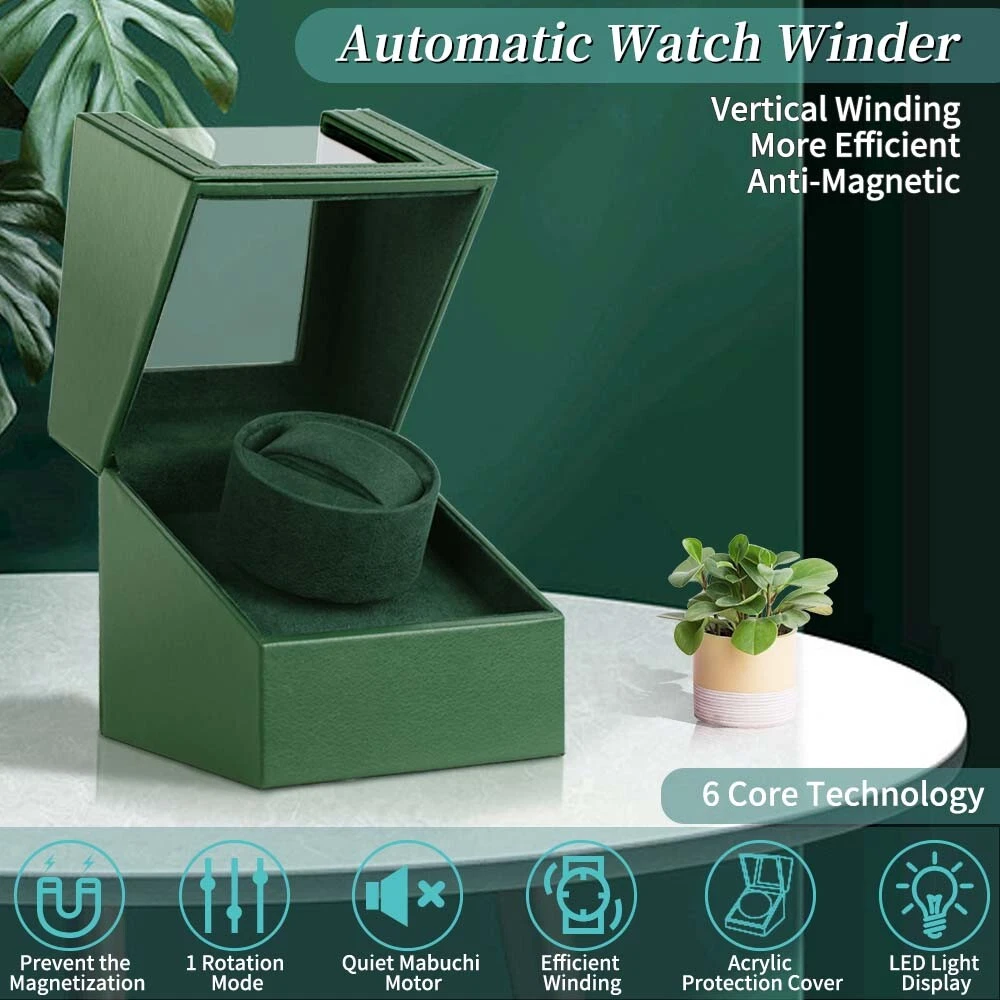Single watch deals winder with storage