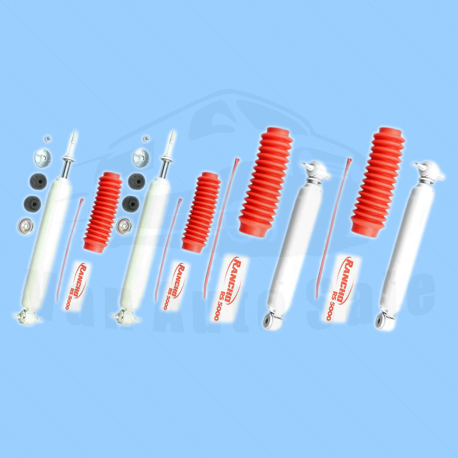 Jeep Rancho Shocks Rear Mount Rancho RS5000X Front&Rear 2.5