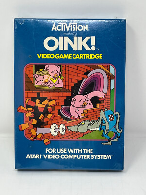 ORIGINAL 1984 ACTIVISION ATARI OINK GAME - NEW FACTORY SEALED! - READ!