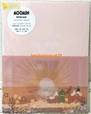 Hightide Moomin Character Tracing Paper Letter 6 Envelope 3 SET 2023 MADE JAPAN