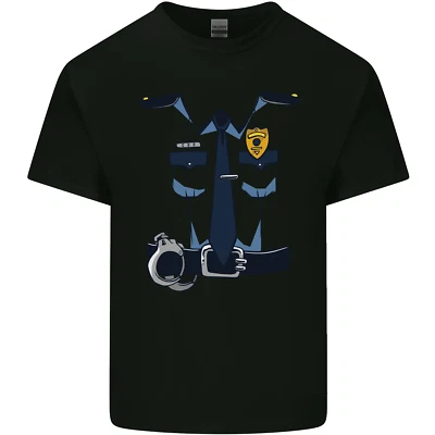 Déguisement Police Enfant Lot De T-Shirt 3 4 à Manche Courte Coton Gildan - Photo 1/4