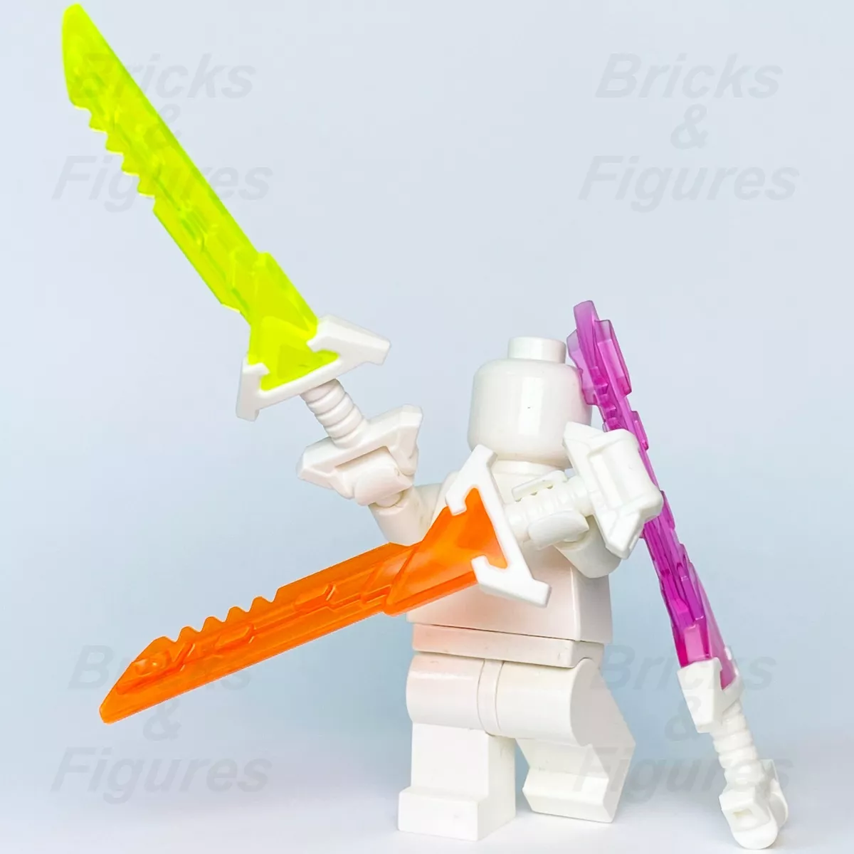 3 x Ninjago LEGO Ninja Key Tana Swords Yellow Purple Orange Prime