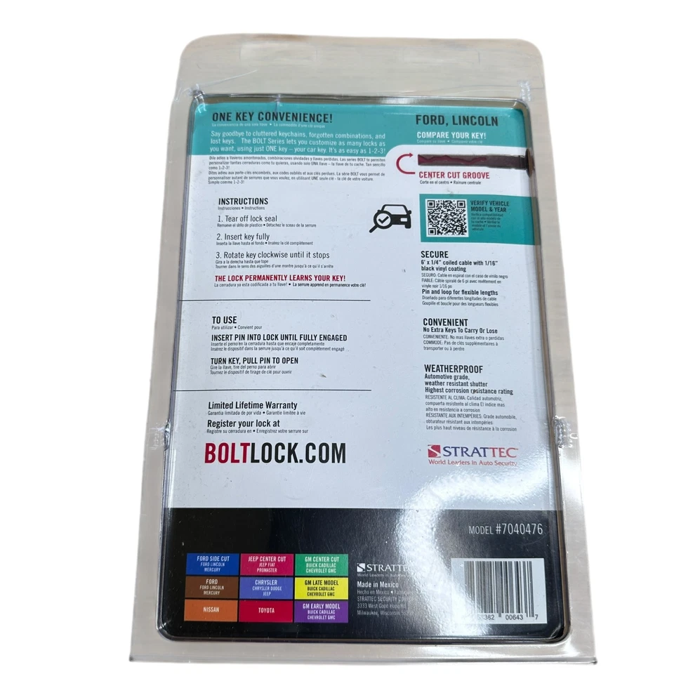 PERNO 7040476 6' bloqueo de cable para Ford F-150 2021-2023 - negro - nuevo Foto 3 de 4