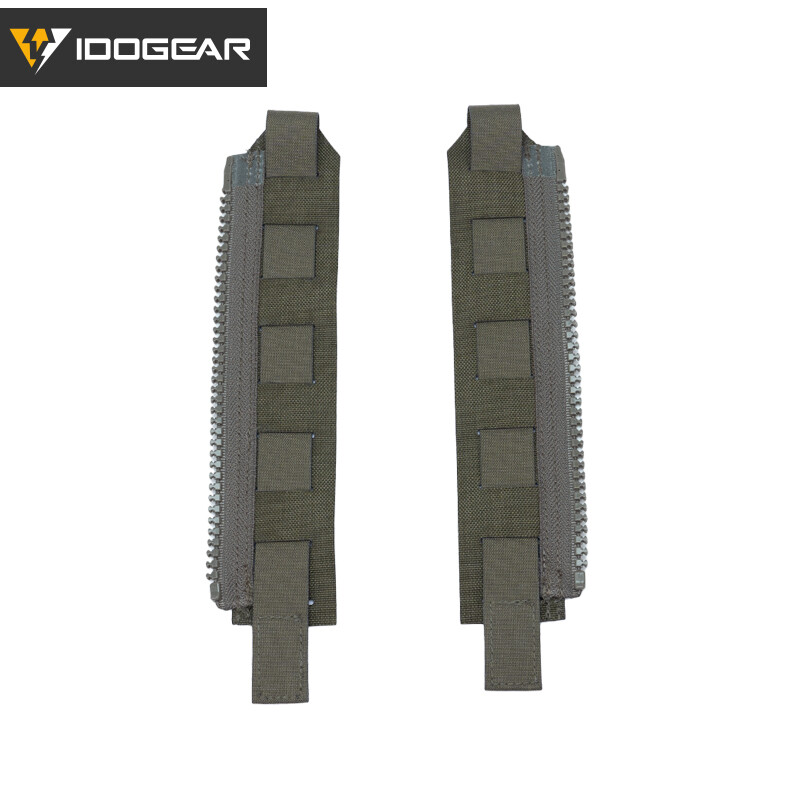IDOGEAR Tactical Zipper MOLLE Adapter 10# For Rear Back Pack Plate