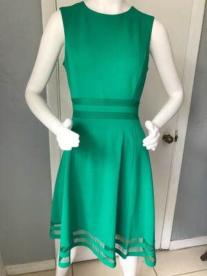calvin klein green dress