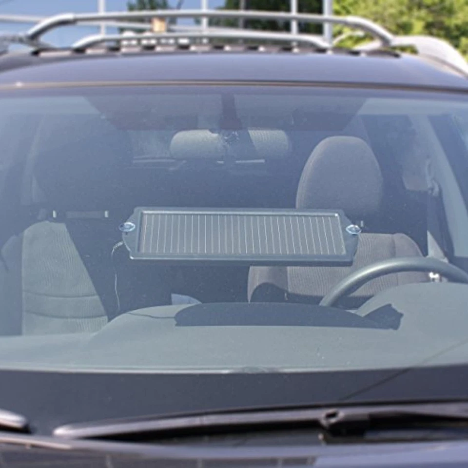 Cargador de mantenimiento de batería Coleman de 2 vatios con panel solar de 12 voltios con abrazaderas y enchufe de CC Foto 3 de 4