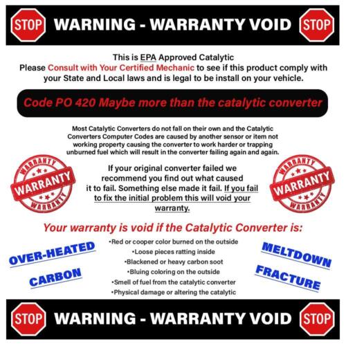 EPA-Approved Direct-Fit Catalytic Converter fits: 2014-2019 Toyota Corolla 1.8L - Picture 4 of 9