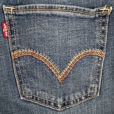Levi Strauss 515 Boot Cut Jeans Women's Sz 8 Long 29x34 Blue Denim Casual Pants