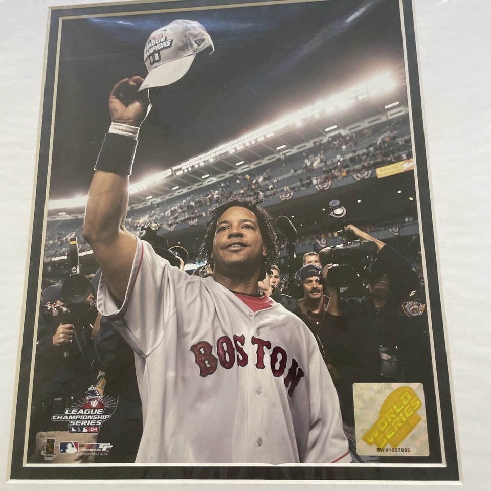 New Manny Ramirez Red Sox 04 World Series MVP 12X16 USPS Matted Photo - Image 2 of 4