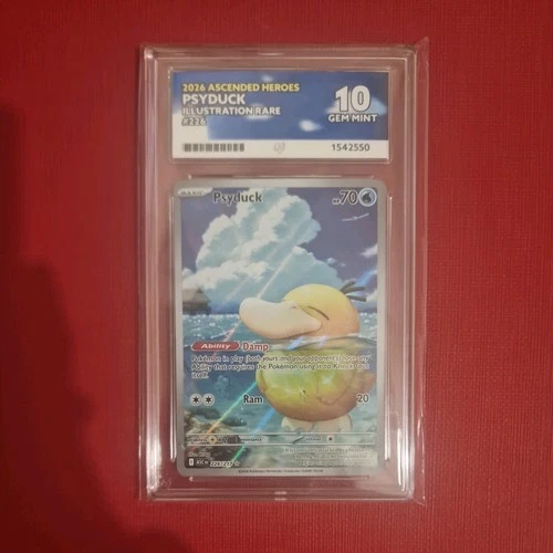Psyduck 226/217 – Ascended Heroes – ACE 10 GEM MINT Perfect Subgrades
