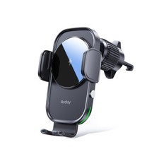 Auckly Qi 15W Caricatore Wireless Auto,Auto-Bloccaggio Supporto Telefono Auto, R